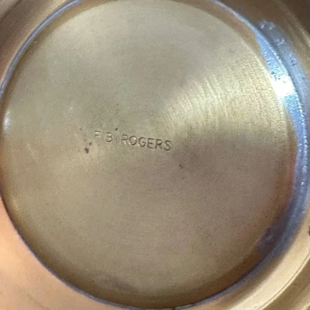 F B Rogers Vintage Brass Pitcher ice Water Elegant Tabletop‎ Servingware